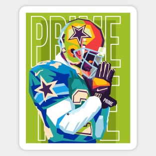 deion sanders prime time Sticker